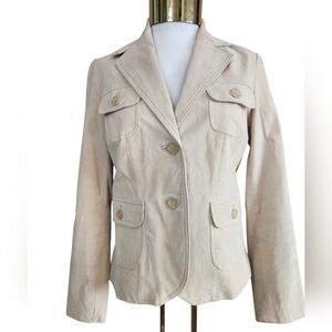 🌿Vintage B.U.M. Equipment - Tan Suede Leather Blazer Jacket - Size S